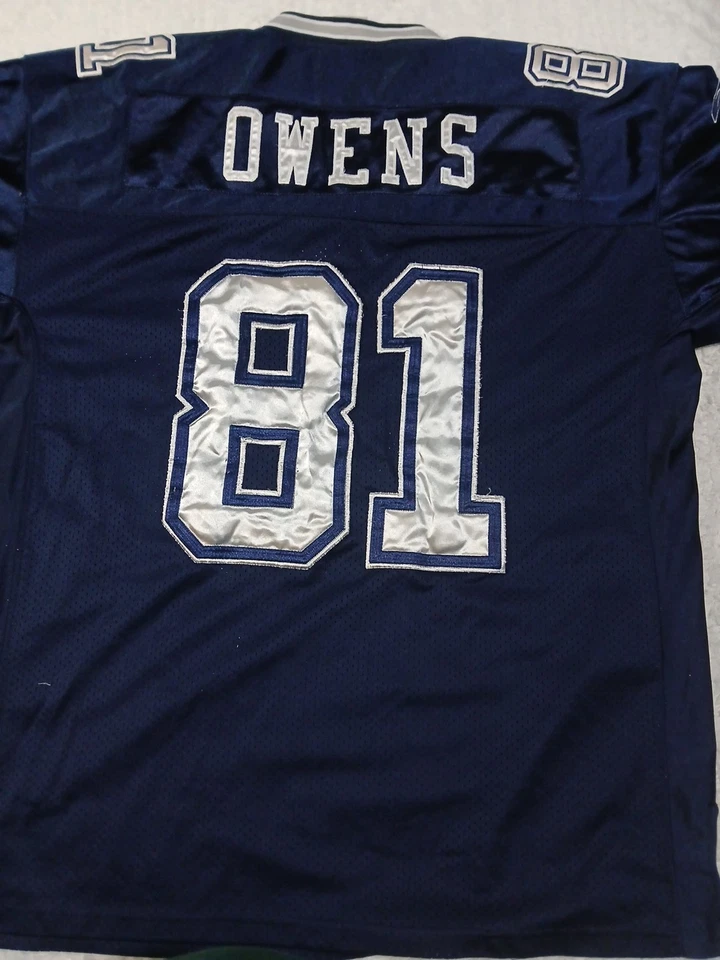 Camiseta deportiva vintage - Reebok On Field - Dallas Cowboys - Terrell Owens - #81 - grande Foto 2 de 3