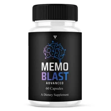 Memo Blast Premium Nootropic Supplement, MemoBlast Pills (60 Capsules)