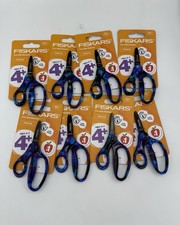 New - Lot Of 8- Fiskars 5" Kids Left Hand Age 4-7 Non-stick Pointed Tip