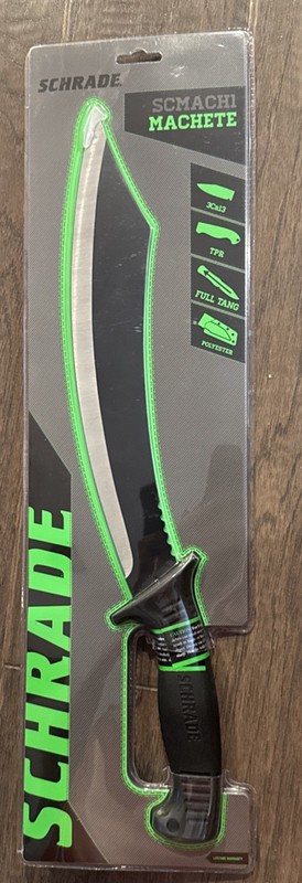 schrade usa knife SCMach1 Machete 18.25” With Sheath NEW