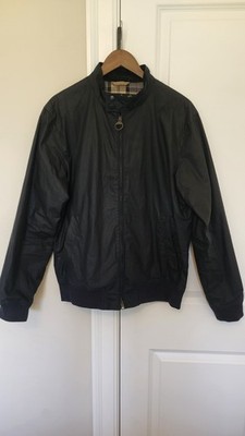 Barbour Royston Waxed Jacket Navy Lightweight Jacket Size Men's