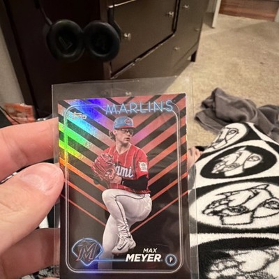 2024 Topps Update Series Max Meyer #US236 Parallel Miami Marlins Baseball Card