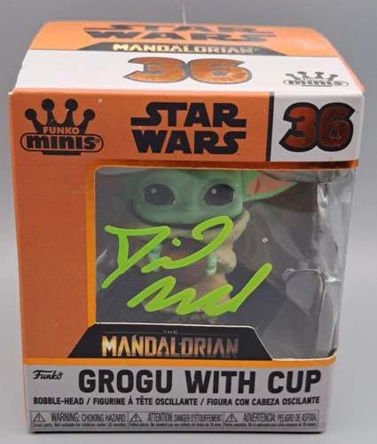 David Accord Signed Autographed  Funko Pop Mandalorian #36  COA #15013 AUTO