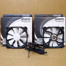 Two (2) Phanteks PH-F120SP_LED (120mm) Case Fans with Blue LEDs...Open Box Units