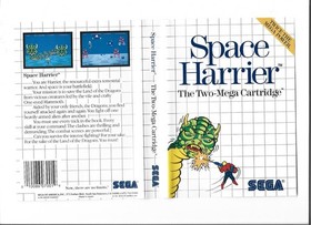 Sega Master System SPACE HARRIER w/Cartridge, Instructions & Box (CIB)