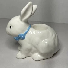 Yankee Candle Ceramic Bunny Rabbit Taper Candle Holder White 1310719