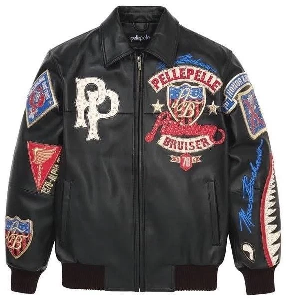 Pelle Pelle Leather Outer Shell Black Coats, Jackets & Vests for