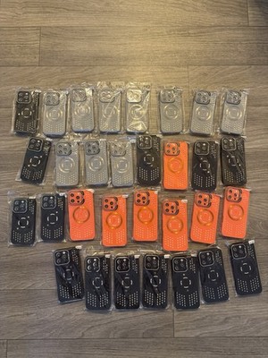 Wholesale Lot of 35pcs Mix iPhone 15 Pro Max Cases in Retail Package for Display