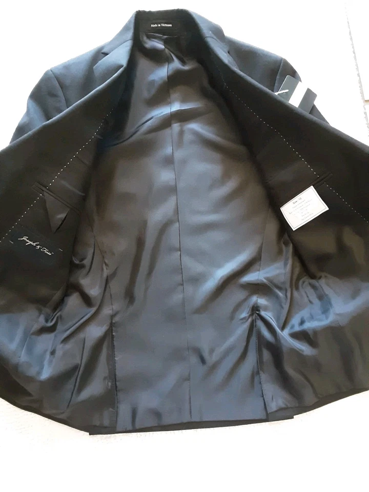 Joseph Feiss Suit Jacket Blazer Boys Size 10 Black NEW - Image 4 of 4