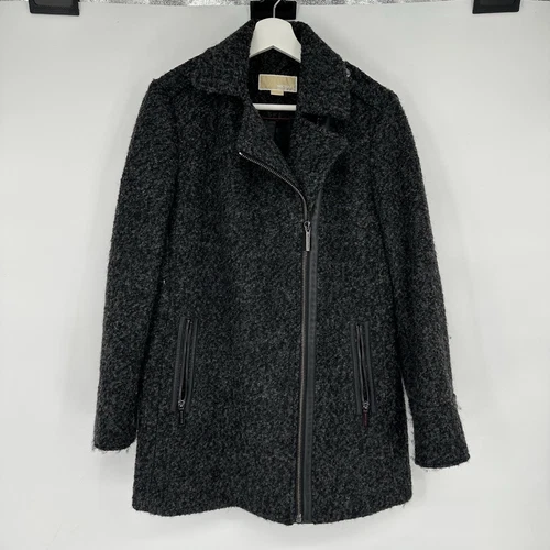 Cappotto Michael Michael Kors misto lana grigio antracite taglia 8P