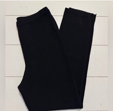 St. John Basics Women's Knit Pull On Black Pants, Size 8