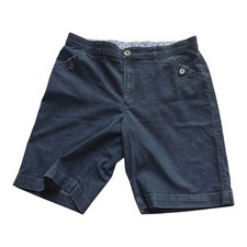 Gloria Vanderbilt Denim Blue Jean Bermuda Shorts 14
