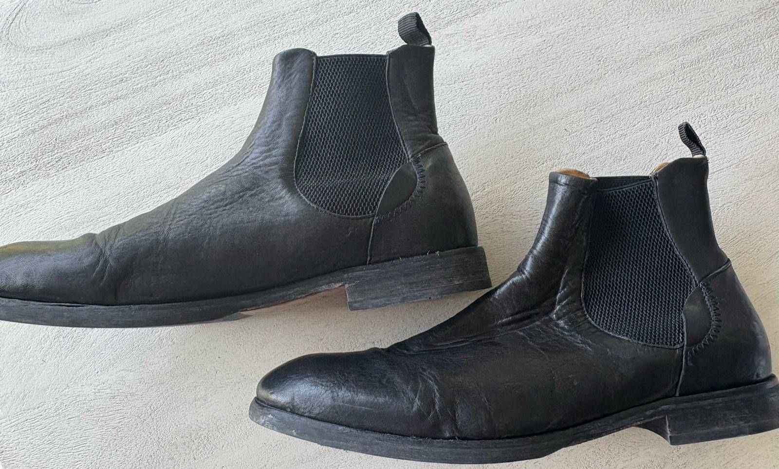 Hudson London Boots Mens 43 Tamper Chelsea Brown Pull On Casual Flats Ankle Top