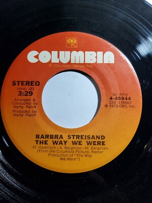 Barbra Streisand - The Way We Were VG+ F24