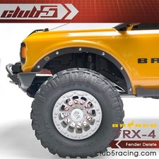 Elimina parafango per Traxxas TRX-4 2021 Ford Bronco (acciaio verniciato a polvere nero)