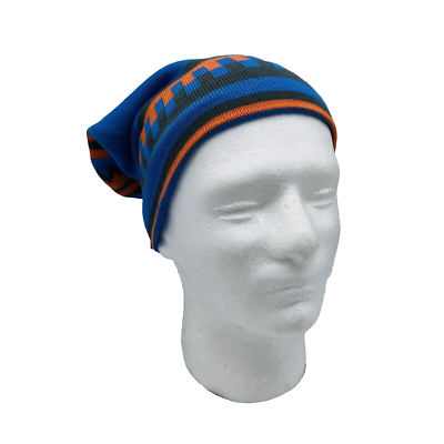 NWT Burton Banzai Beanie Knit Cap Slouch Scully Orange Blue Gray  