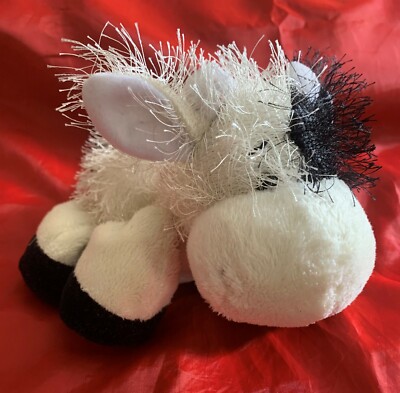 Ganz Webkinz 8'''' Kuh HM003 schwarz weiß Plüschtier Kuscheltier selten
