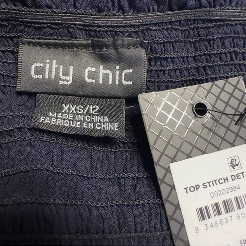 Top City Chic cucito sulla spalla taglia 12 - Foto 9 di 10