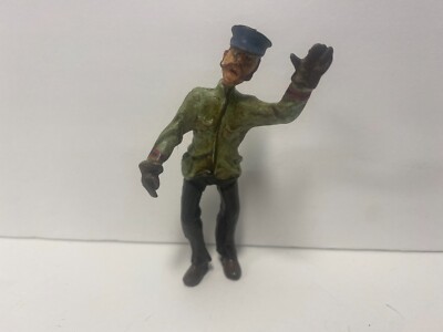 Just Plain Folk # 3020 G Scale Train Figure Conductor Yelling At Crowd