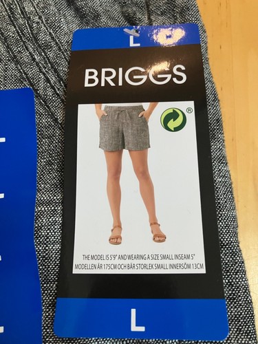 Pantalones cortos para mujer Briggs de mezcla de lino - Nuevos con etiquetas - 4 colores y 4 tallas disponibles - Imagen 53 de 74