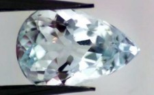 AQUAMARINE 3 x 2 MM PEAR CUT 10 PC SET BLUE COLOR EARTH MINED AND TREATELOT 3787