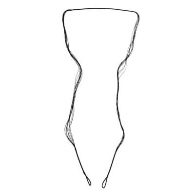 Bogenschießen Bowstring Bogenschnur Schwarz für Recurve Bogen Langbogen