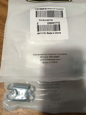 (4) Regiment  - 0.531''OD x 0.080''Wire 1-7/8''L Hook End Steel Hard Drawn MB
