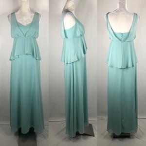 Bcbg Generation Teal Turquoise Maxi Dress Size 6 Sleeveless Zip