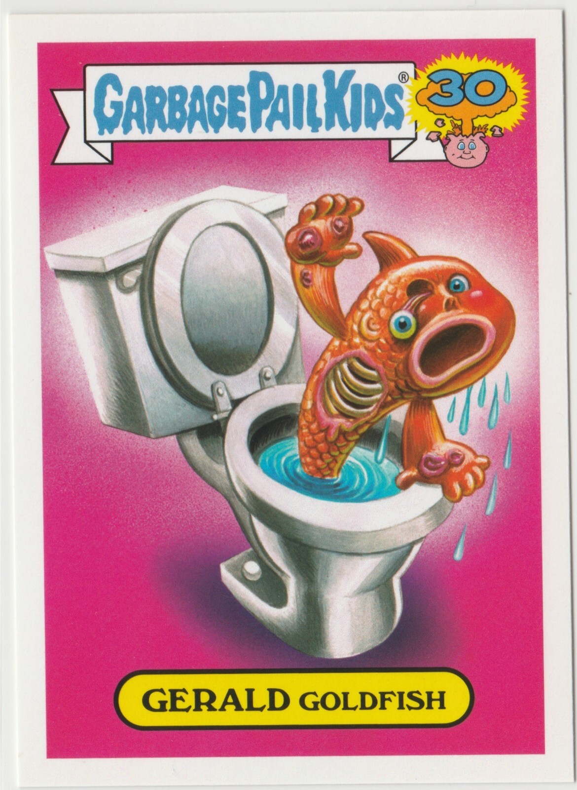 Gerald Goldfish Garbage Pail Kids GPK 2015 30th Anniversary Series 4a