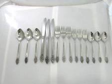 Oneida Community Stainless Vinland Pattern 3 Place Settings Fork Knife Spoon