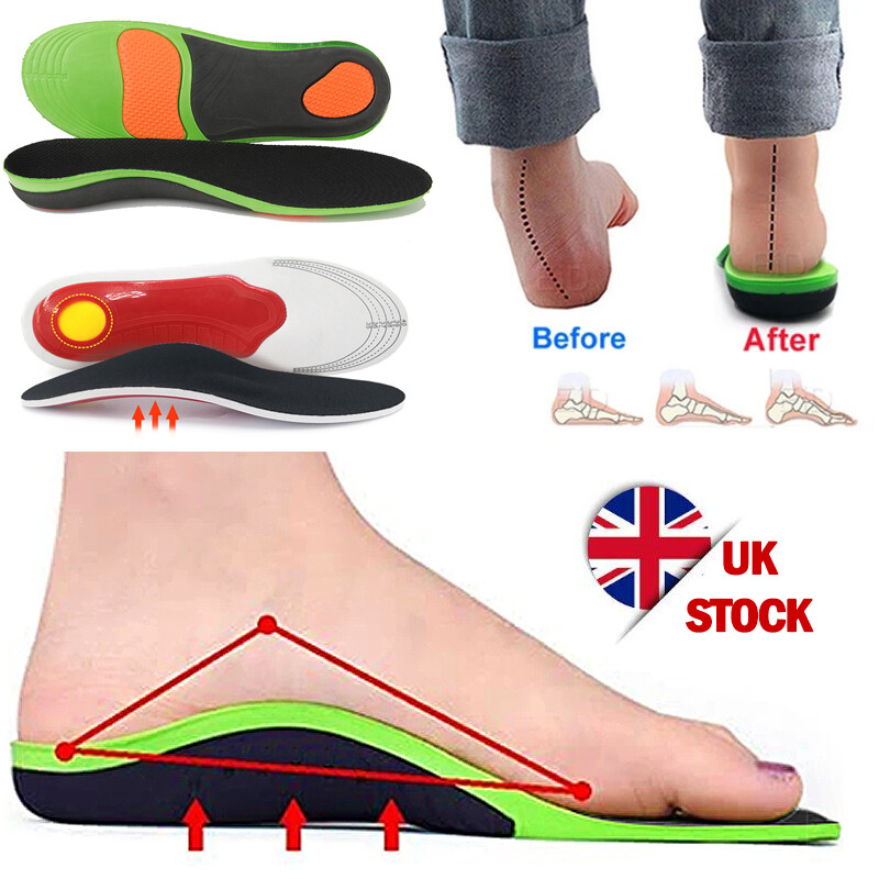 Orthopedic insoles Arch Support Flatfoot Shoe Insert Plantar Fasciitis Heel  Pain