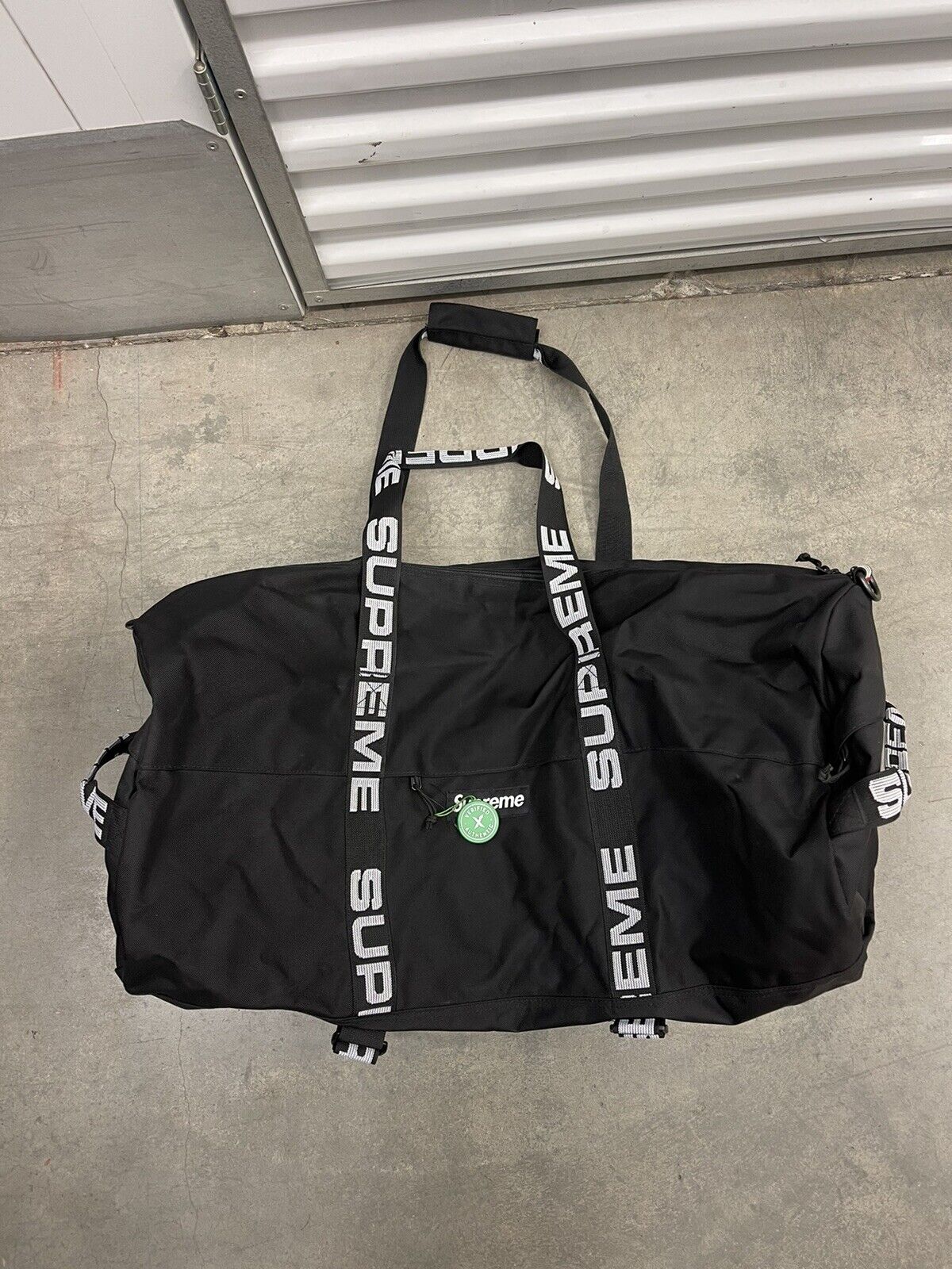 Rare 100% Authentic Supreme Cordura Duffle Bag SS17 2017 Black OS