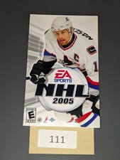 NHL 2005 Sony PlayStation 2, 2004  MANUAL ONLY 