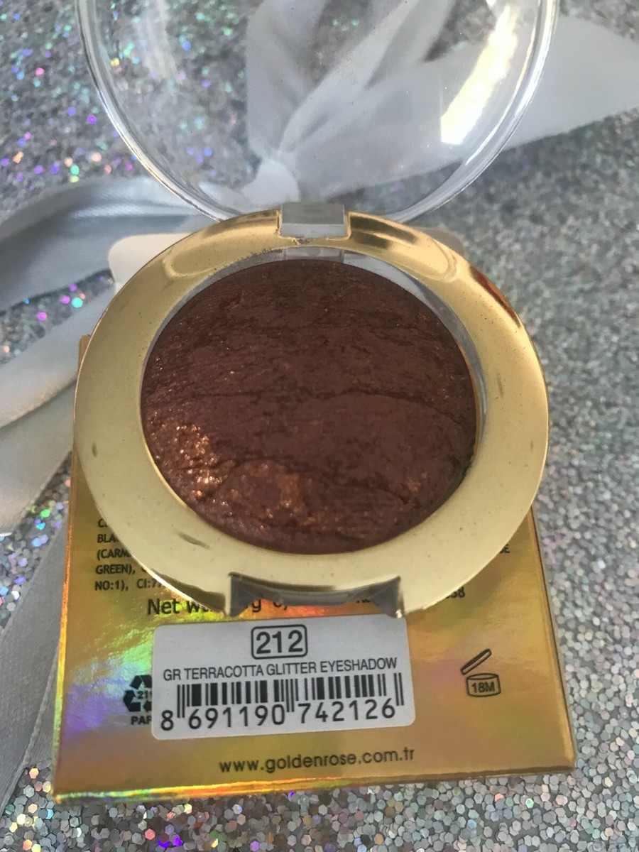 Fard à Paupières Golden Rose N°212 - Brun Doré Scintillant - Poudre Compacte 3g
