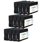 12 wkładów atramentowych (zestaw) do HP Officejet 6100 6600 6700 7110 7510 7610 7612