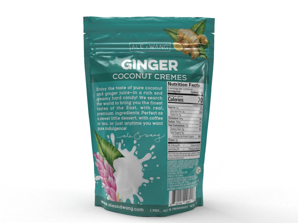 ALE + WANG® Ginger Coconut Cremes Hard Candy (48-Pack) - Image 2 of 4