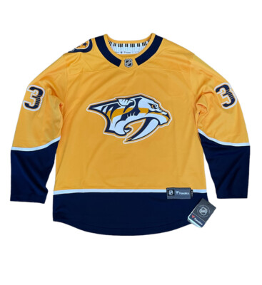Fanatics Nashville Predators Arvidsson Breakaway Yellow Hockey Jersey Medium New