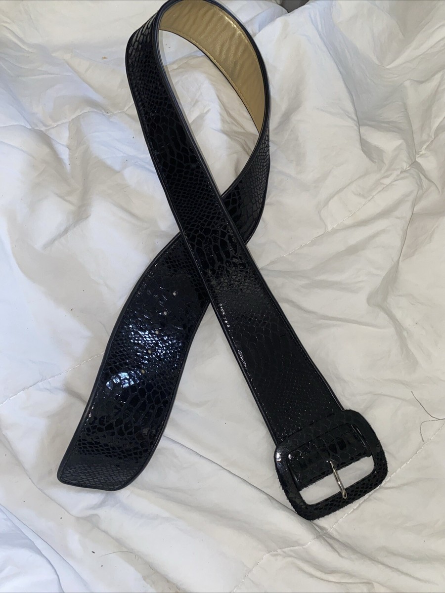 Vintage Carlisle Snakeskin Belt - M Carlisle Vintage Purple Snakeskin Leather Belt Size L 16852  main image 4