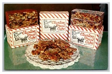 Vintage 1960's Advertising Postcard Old Fashion Claxton Fruit Cake Georgia