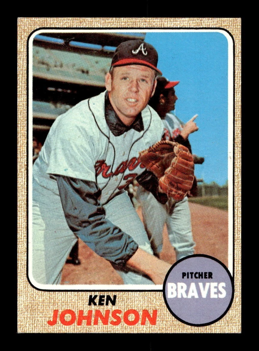1968 Topps #342 Ken Johnson Braves EX+ *5u