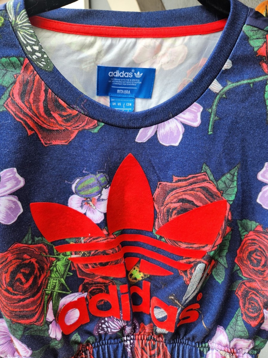 adidas Originals by Rita Ora Roses & Spray Packs Cropped Tee