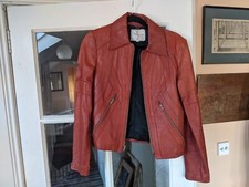 Vintage Leather Ladies Jacket. Wilson Leather. Size Uk10/12