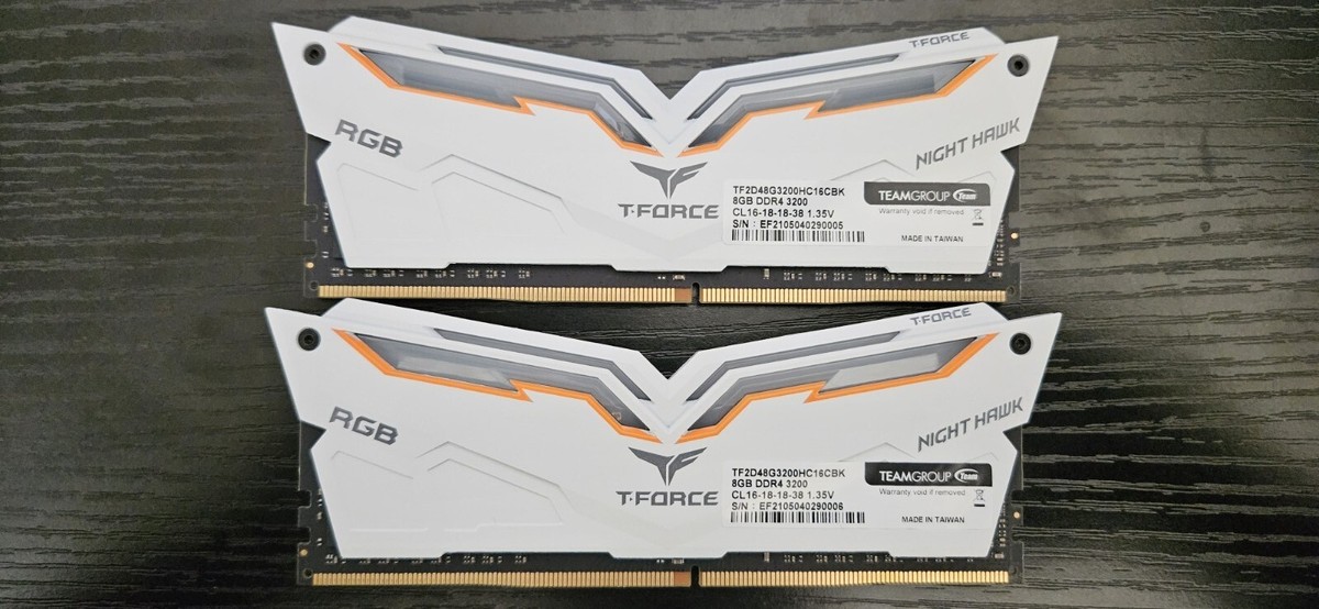 TEAMGROUP Team T-Force Night Hawk RGB DDR4 Gaming Memory, x GB