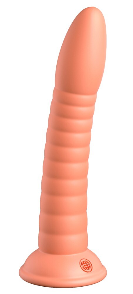 Dildo in Silicone Platinum Wild Thing- Pesca Sex Toy con stimolanti scanalature
