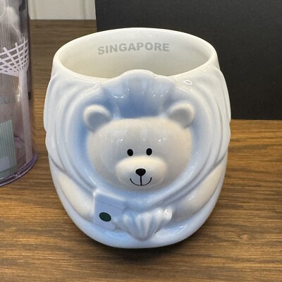 スターバックス　Starbucks ベア　マレーシア　シンガポール　マーライオン Starbucks Singapore Exclusive Merlion Bearista Ceramic Mug 12oz