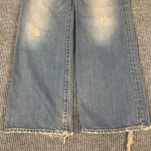VTG Abercrombie Fit Jeans Boys 16 Blue 30x30 Slim Distressed Faded Straight Y2K - Picture 2 of 17