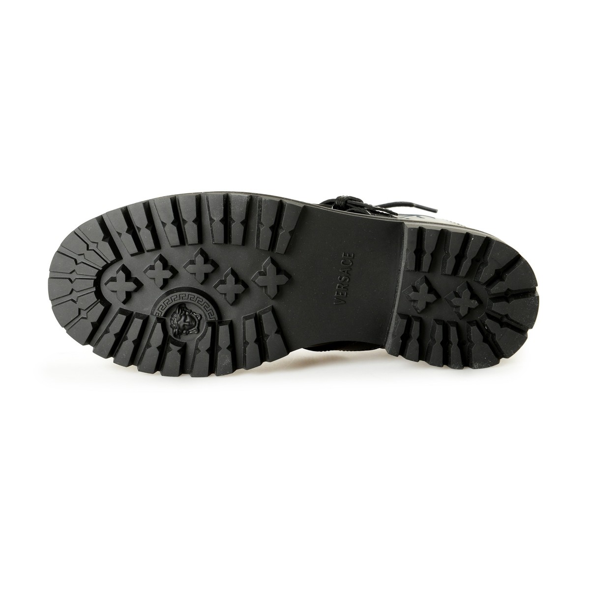 最終お値下げ◎未使用品◎VERSACE スーツチャック付黒 ジョージコックス GEORGE COX HATTON BOOT BLACK [03-002-D-040