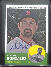 2012 Topps Heritage Real One Autograph #ROA-AG Adrian Gonzalez