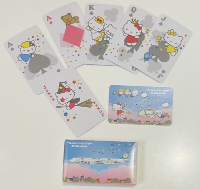 Hello Kitty Spielkarten EVA AIR aus Japan Selten  20111 guter Zustand