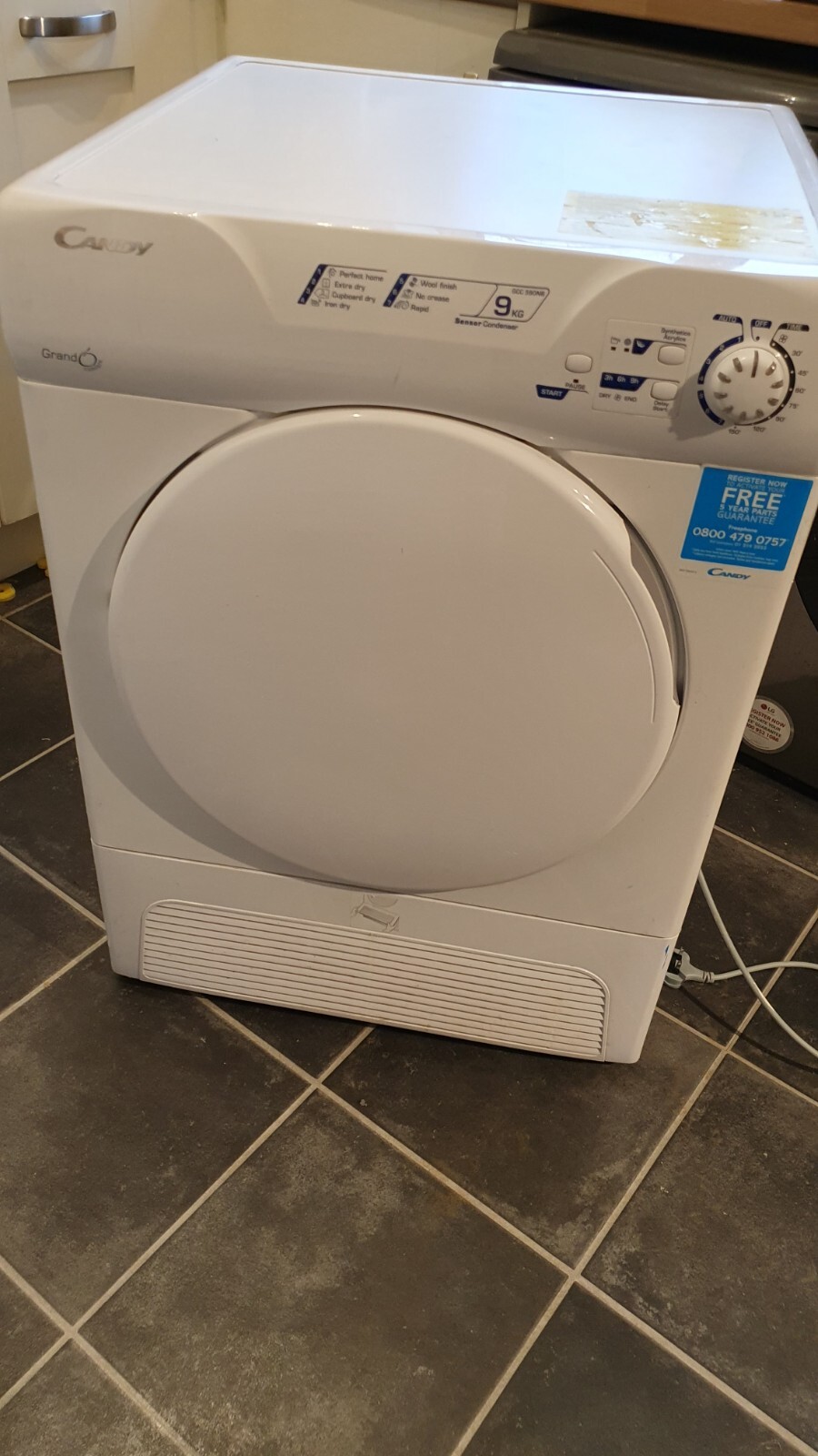 Candy Condenser Tumble Dryer Model GCC 590NB 9KG eBay